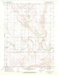 Russell Springs 2 NE Kansas Historical topographic map, 1:24000 scale, 7.5 X 7.5 Minute, Year 1969