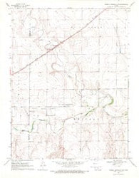 Russell Springs 2 NW Kansas Historical topographic map, 1:24000 scale, 7.5 X 7.5 Minute, Year 1969