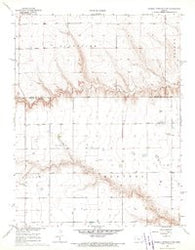 Russell Springs 3 NE Kansas Historical topographic map, 1:24000 scale, 7.5 X 7.5 Minute, Year 1968