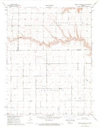 Russell Springs 3 NW Kansas Historical topographic map, 1:24000 scale, 7.5 X 7.5 Minute, Year 1968