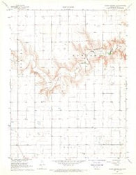 Russell Springs 3 SE Kansas Historical topographic map, 1:24000 scale, 7.5 X 7.5 Minute, Year 1968
