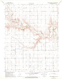 Russell Springs 3 SW Kansas Historical topographic map, 1:24000 scale, 7.5 X 7.5 Minute, Year 1968