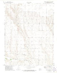 Russell Springs NE Kansas Historical topographic map, 1:24000 scale, 7.5 X 7.5 Minute, Year 1972