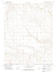 Russell Springs SE Kansas Historical topographic map, 1:24000 scale, 7.5 X 7.5 Minute, Year 1974