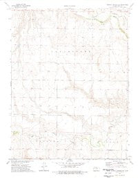Russell Springs SE Kansas Historical topographic map, 1:24000 scale, 7.5 X 7.5 Minute, Year 1974