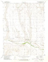 Russell Springs Kansas Historical topographic map, 1:24000 scale, 7.5 X 7.5 Minute, Year 1972