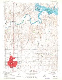 Russell Kansas Historical topographic map, 1:24000 scale, 7.5 X 7.5 Minute, Year 1967