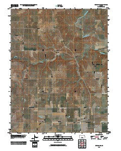 Russell NW Kansas Historical topographic map, 1:24000 scale, 7.5 X 7.5 Minute, Year 2009