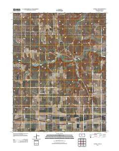 Russell NW Kansas Historical topographic map, 1:24000 scale, 7.5 X 7.5 Minute, Year 2012
