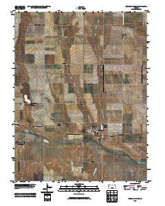 Russell Springs Kansas Historical topographic map, 1:24000 scale, 7.5 X 7.5 Minute, Year 2009