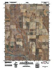 Russell Springs NE Kansas Historical topographic map, 1:24000 scale, 7.5 X 7.5 Minute, Year 2009