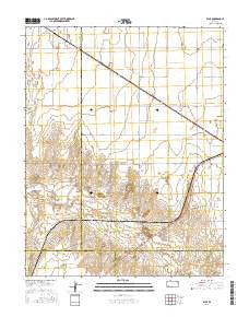 Ryus Kansas Current topographic map, 1:24000 scale, 7.5 X 7.5 Minute, Year 2016