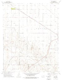 Ryus Kansas Historical topographic map, 1:24000 scale, 7.5 X 7.5 Minute, Year 1975