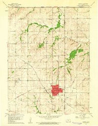 Sabetha Kansas Historical topographic map, 1:24000 scale, 7.5 X 7.5 Minute, Year 1960