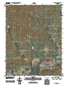 Saffordville Kansas Historical topographic map, 1:24000 scale, 7.5 X 7.5 Minute, Year 2010
