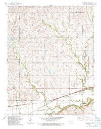 Saffordville Kansas Historical topographic map, 1:24000 scale, 7.5 X 7.5 Minute, Year 1989