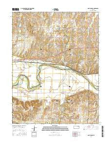 Saint George Kansas Current topographic map, 1:24000 scale, 7.5 X 7.5 Minute, Year 2016