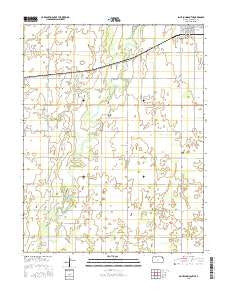 Saint John South Kansas Current topographic map, 1:24000 scale, 7.5 X 7.5 Minute, Year 2015