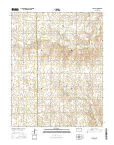 Saint Leo Kansas Current topographic map, 1:24000 scale, 7.5 X 7.5 Minute, Year 2015