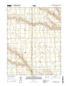 Sainte Theresa Church Kansas Current topographic map, 1:24000 scale, 7.5 X 7.5 Minute, Year 2015