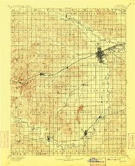 Salina Kansas Historical topographic map, 1:125000 scale, 30 X 30 Minute, Year 1892