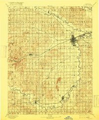 Salina Kansas Historical topographic map, 1:125000 scale, 30 X 30 Minute, Year 1892