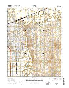 Salina Kansas Current topographic map, 1:24000 scale, 7.5 X 7.5 Minute, Year 2015