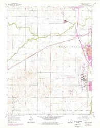 Salina SW Kansas Historical topographic map, 1:24000 scale, 7.5 X 7.5 Minute, Year 1955