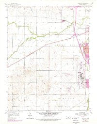Salina SW Kansas Historical topographic map, 1:24000 scale, 7.5 X 7.5 Minute, Year 1955