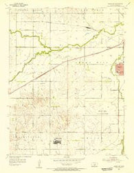 Salina SW Kansas Historical topographic map, 1:24000 scale, 7.5 X 7.5 Minute, Year 1955