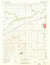 Salina SW Kansas Historical topographic map, 1:24000 scale, 7.5 X 7.5 Minute, Year 1955