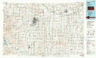 Salina Kansas Historical topographic map, 1:100000 scale, 30 X 60 Minute, Year 1990