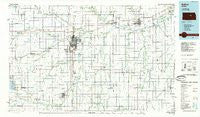 Salina Kansas Historical topographic map, 1:100000 scale, 30 X 60 Minute, Year 1985