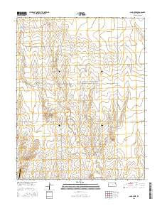 Sand Creek Kansas Current topographic map, 1:24000 scale, 7.5 X 7.5 Minute, Year 2015