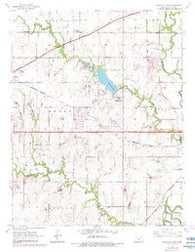 Santa Fe Lake Kansas Historical topographic map, 1:24000 scale, 7.5 X 7.5 Minute, Year 1955