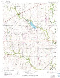 Santa Fe Lake Kansas Historical topographic map, 1:24000 scale, 7.5 X 7.5 Minute, Year 1955