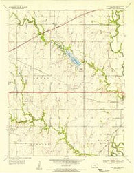 Santa Fe Lake Kansas Historical topographic map, 1:24000 scale, 7.5 X 7.5 Minute, Year 1955