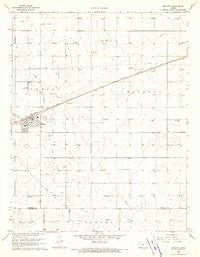 Satanta Kansas Historical topographic map, 1:24000 scale, 7.5 X 7.5 Minute, Year 1968