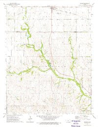 Sawyer Kansas Historical topographic map, 1:24000 scale, 7.5 X 7.5 Minute, Year 1973