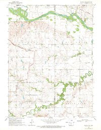 Scandia NW Kansas Historical topographic map, 1:24000 scale, 7.5 X 7.5 Minute, Year 1969