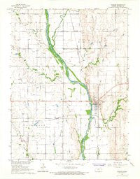 Scandia Kansas Historical topographic map, 1:24000 scale, 7.5 X 7.5 Minute, Year 1966