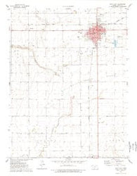 Scott City Kansas Historical topographic map, 1:24000 scale, 7.5 X 7.5 Minute, Year 1976