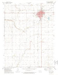 Scott City Kansas Historical topographic map, 1:24000 scale, 7.5 X 7.5 Minute, Year 1976