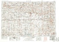 Scott City Kansas Historical topographic map, 1:250000 scale, 1 X 2 Degree, Year 1955