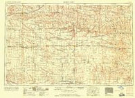 Scott City Kansas Historical topographic map, 1:250000 scale, 1 X 2 Degree, Year 1958