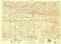 Scott City Kansas Historical topographic map, 1:250000 scale, 1 X 2 Degree, Year 1958