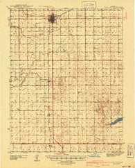 Scott City Kansas Historical topographic map, 1:62500 scale, 15 X 15 Minute, Year 1940