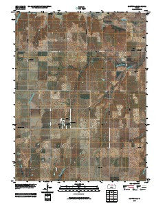 Scottsville Kansas Historical topographic map, 1:24000 scale, 7.5 X 7.5 Minute, Year 2009