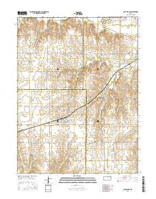 Scottsville Kansas Current topographic map, 1:24000 scale, 7.5 X 7.5 Minute, Year 2015