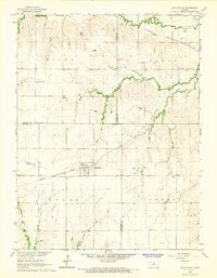 Scottsville Kansas Historical topographic map, 1:24000 scale, 7.5 X 7.5 Minute, Year 1966